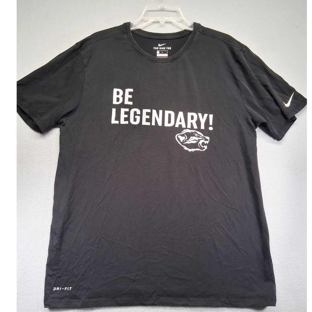 The Nike Tee Dri Fit Men Tshirt Black‎ Be Legendary Size L